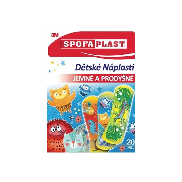 3M Spofaplast č. 116 náplasti dětské jemné prodyšné mix 20 ks