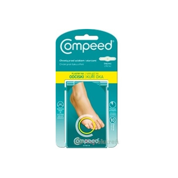 Compeed náplast na kuří oka hydrokoloidní střední 10 ks