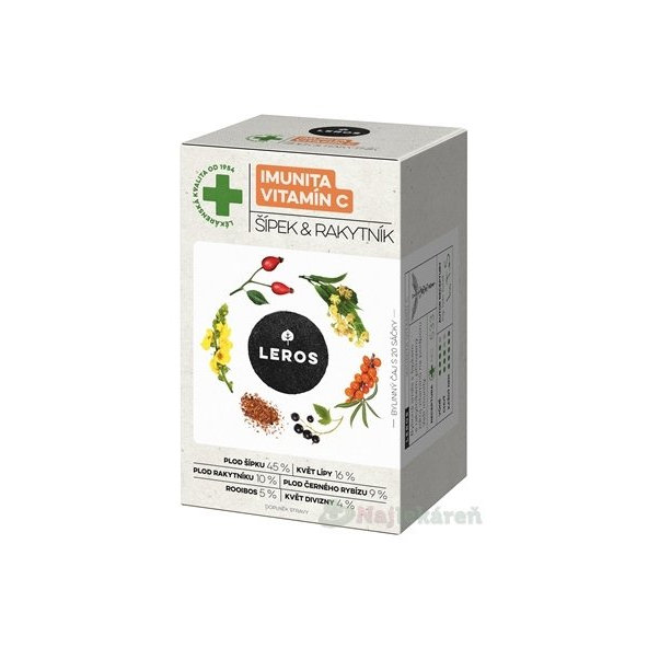 Leros Imunita Vitamin C šípek rakytník 20x2 g