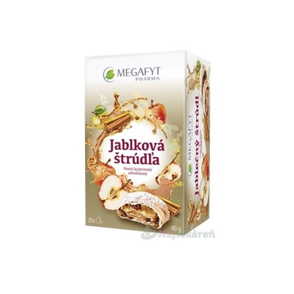 MEGAFYT Jablečný závin ovocný čaj 20 sáčků
