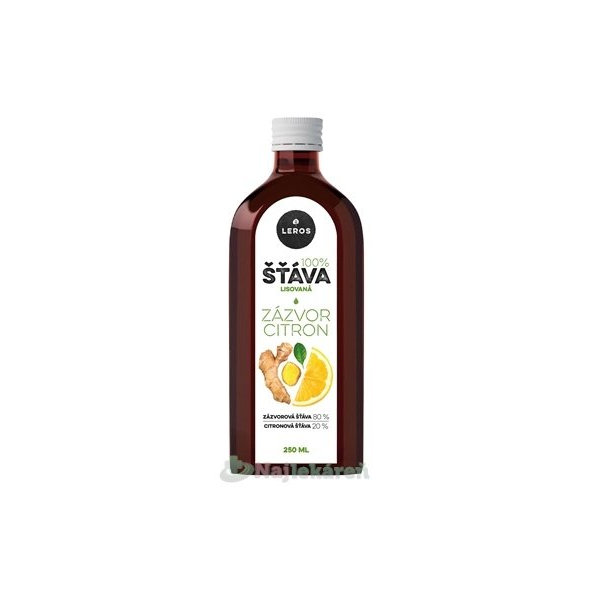 Leros zázvor citron 100% šťáva 250 ml