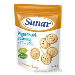Sunar písmenkové sušenky 12m+ 150 g