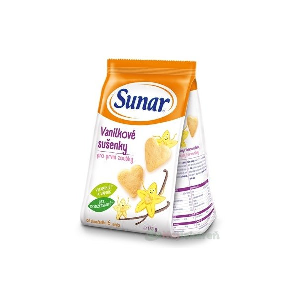Sunar vanilkové sušenky 6m+ 175 g