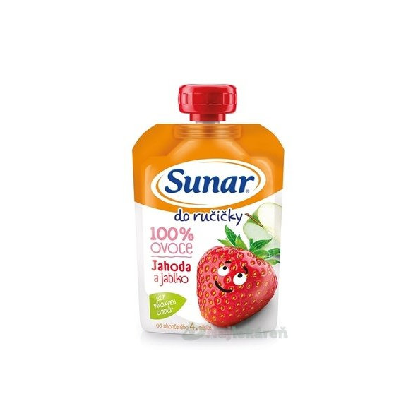 Sunar do ručičky jahoda jablko 4m+ 100 g