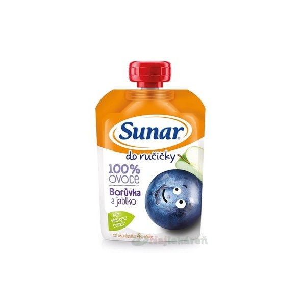 Sunar Do ručičky borůvka jablko 4m+ 100 g