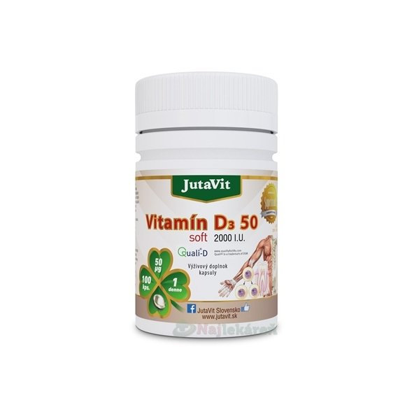 JutaVit vitamin D 50 soft 100 kapslí