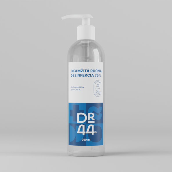 Dr.44 Okamžitá ruční dezinfekce gel 75% etanol 250 ml