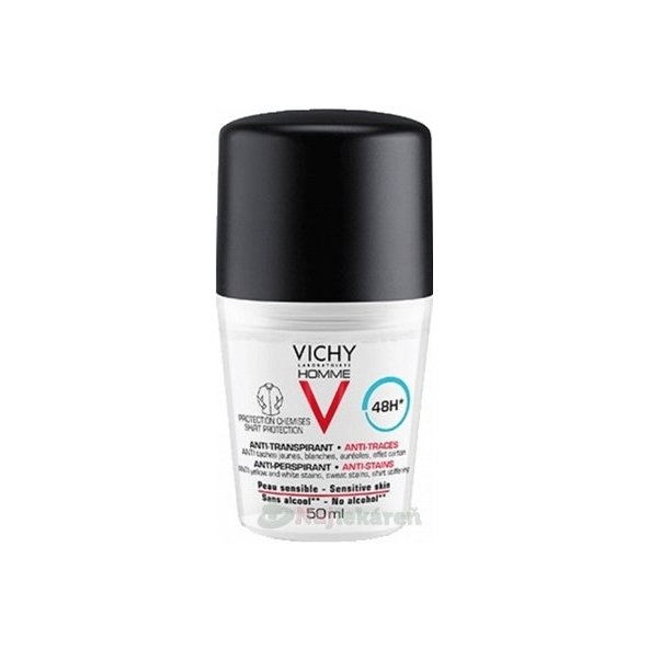 VICHY Homme Deo roll-on proti skvrnám 48h 50 ml