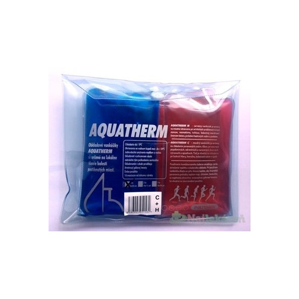 AQUATHERM obkladový polštář 9 × 30 cm chladivý a hřejivý 2 ks
