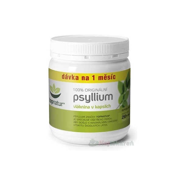 Topnatur Psyllium vláknina 250 kapslí