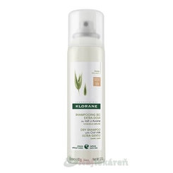 KLORANE suchý šampon s ovesným mlékem pro tmavé vlasy 150 ml