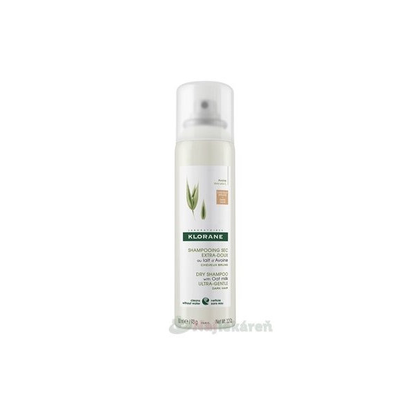 KLORANE suchý šampon s ovesným mlékem pro tmavé vlasy 150 ml