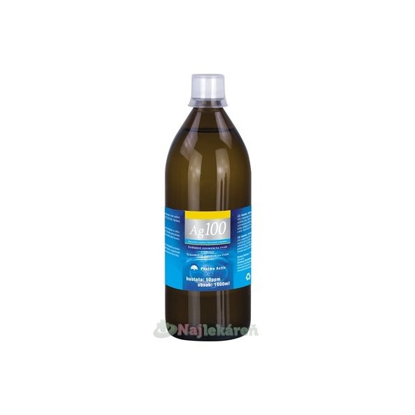 Pharma Activ Koloidní stříbro Ag100 50 ppm 1000 ml