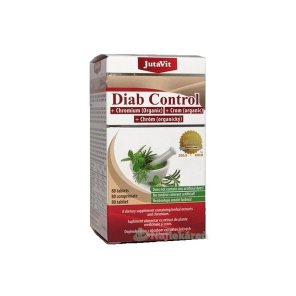 JutaVit Diab Control + organický chrom 80 tablet
