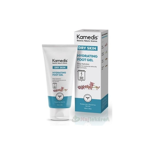 Kamedis Dry Skin hydratační gel na nohy 100 ml