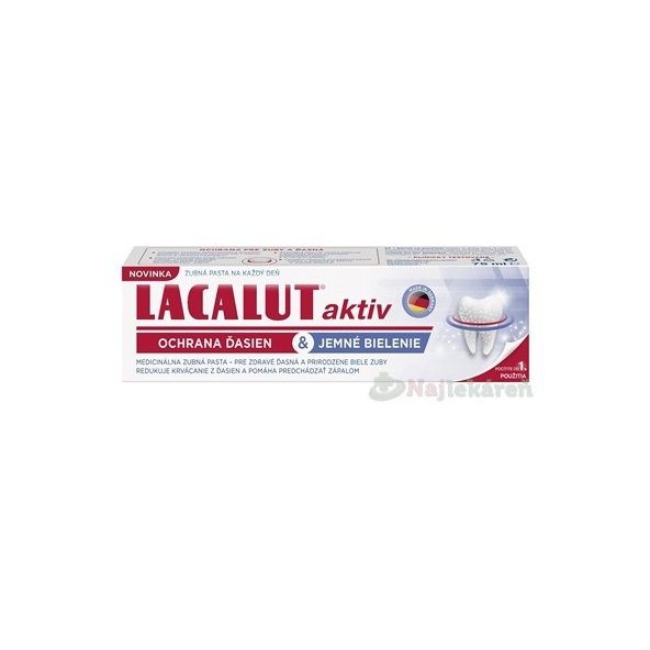 Lacalut Aktiv jemné bělení zubní pasta 75 ml