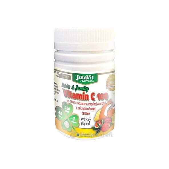 JutaVit vitamin C 100 mg Kids & Family 60 tablet