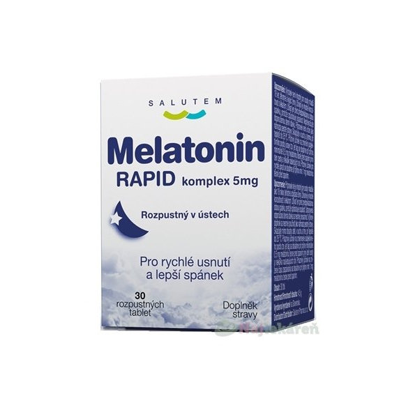 SALUTEM Melatonin RAPID komplex 5 mg 30 rozpustných tablet