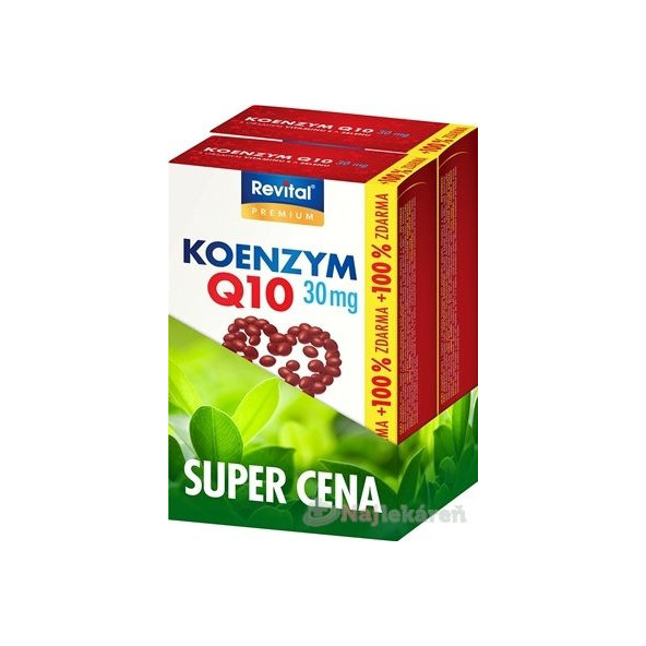 Revital Koenzym Q10 30 mg + vitamin E + selen 120 kapslí
