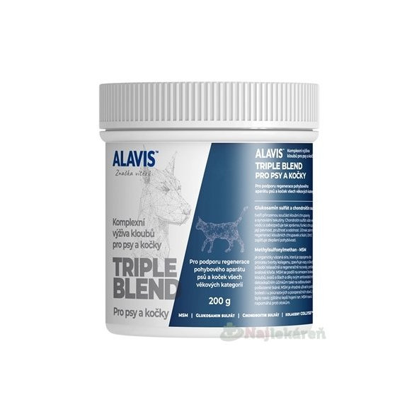 ALAVIS TRIPLE BLEND kloubní výživa pro psy a kočky 200 g