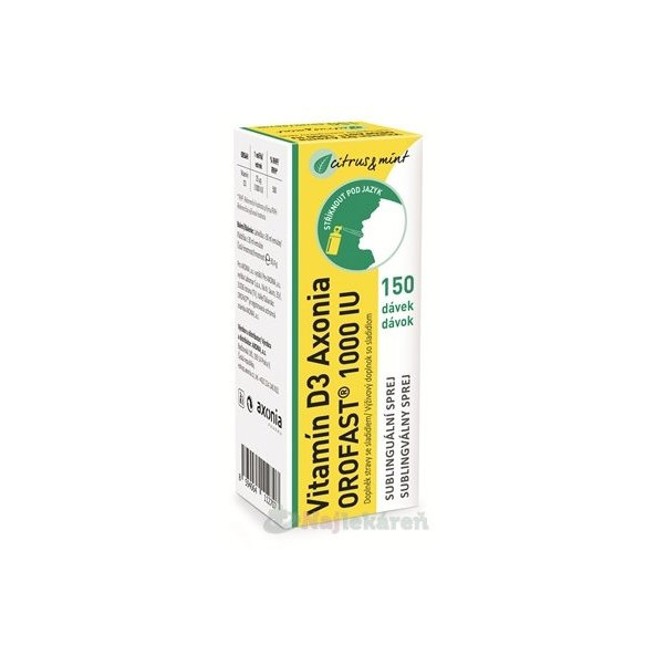 Vitamín D3 Axonia OROFAST 1000 IU 30 ml