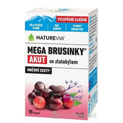 Naturevia Mega brusnice akut se zlatobýlem 15 kapslí