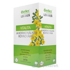 HERBEX bylinný čaj vitalita a hormonálni rovnováha 20x3g