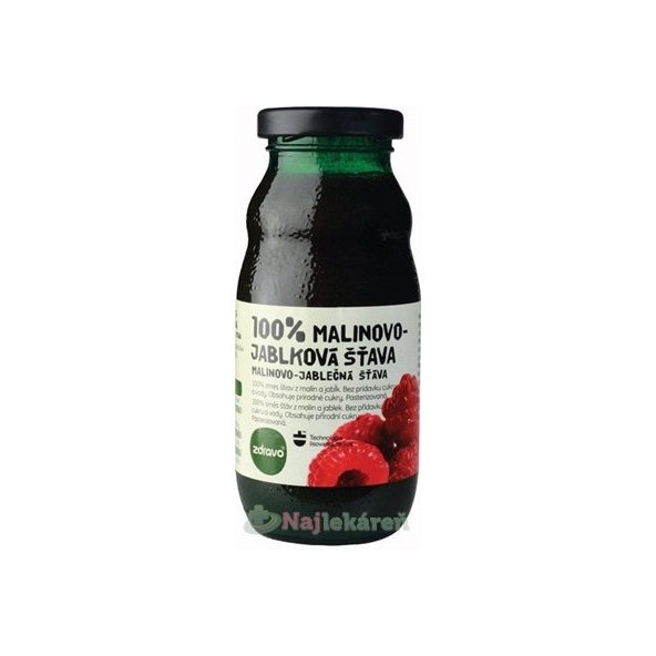 Zdravo 100% malinovo-jablečná šťáva 200 ml