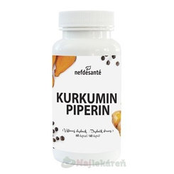 Nefdesanté kurkumin + piperin 60 kapslí