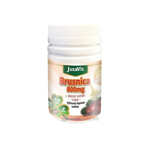 JutaVit Brusinka 800 mg + zlatobýl extrakt 60 tablet