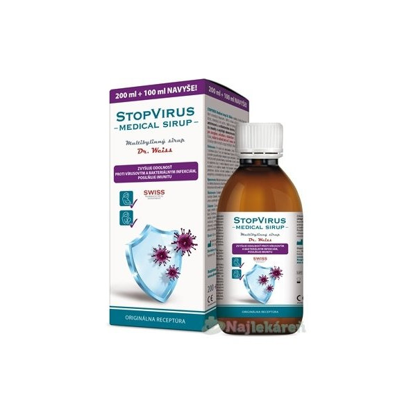Dr. Weiss StopVirus Medical sirup na prechladnutí 300 ml