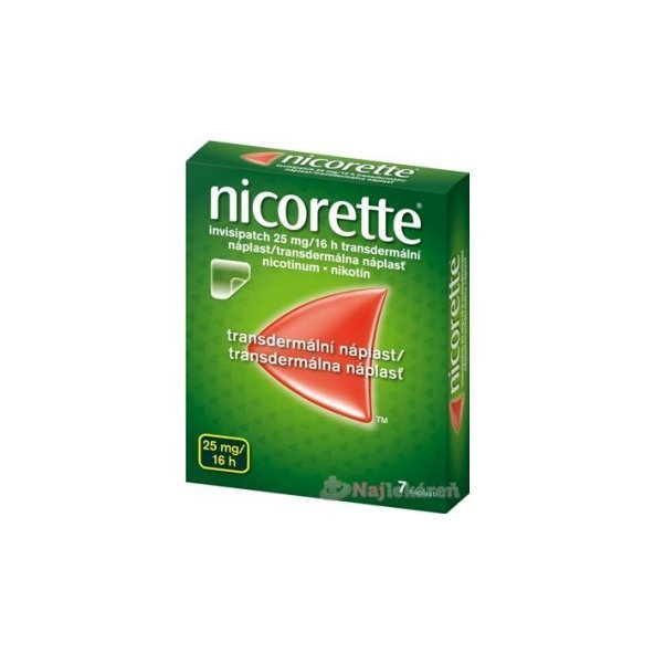 Nicorette Invisipatch 25 mg/16 h náplasti proti kouření 7 ks