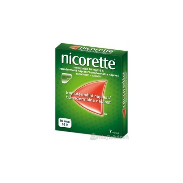 Nicorette Invisipatch 10 mg/16 h náplasti proti kouření 7 ks