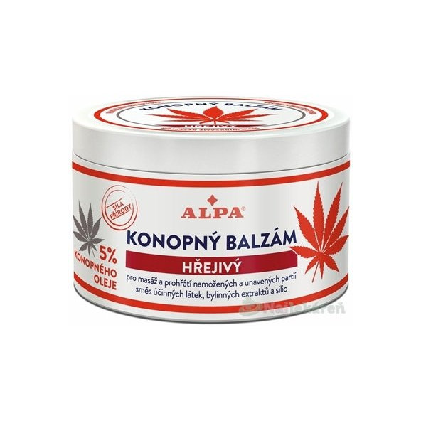 Alpa konopný balzám hrejivý 250 ml