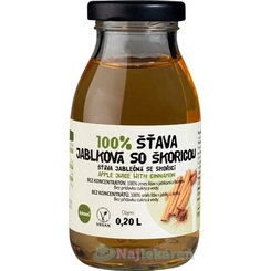 Zdravo 100% jablečná šťáva se skořicí 200 ml