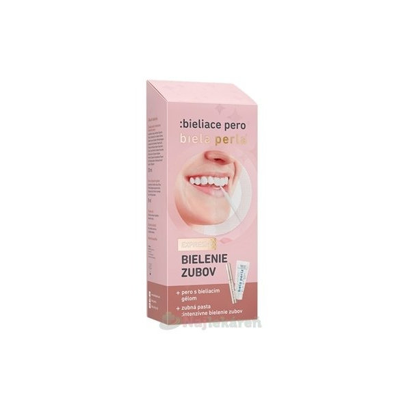 Biela Perla zubní pasta + bělící pero na zuby 30 ml