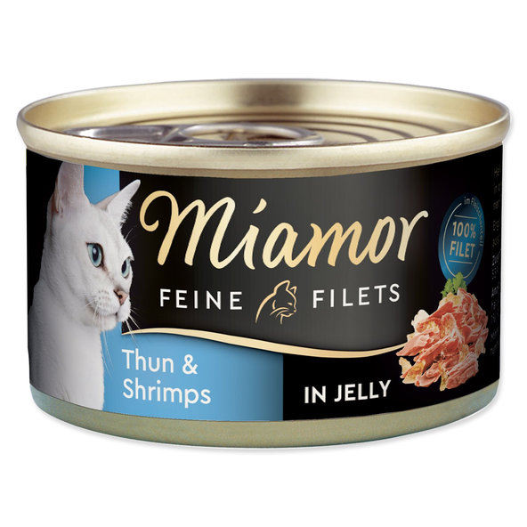 Miamor Feine Filets Adult konzerva tuňák krevety želé 100 g