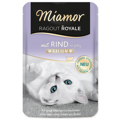 Miamor Ragout Royale Kitten kapsička hovězí želé 100 g