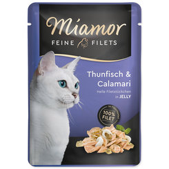 Miamor Feine Filets Adult kapsička tuňák a kalamáry v želé 100 g