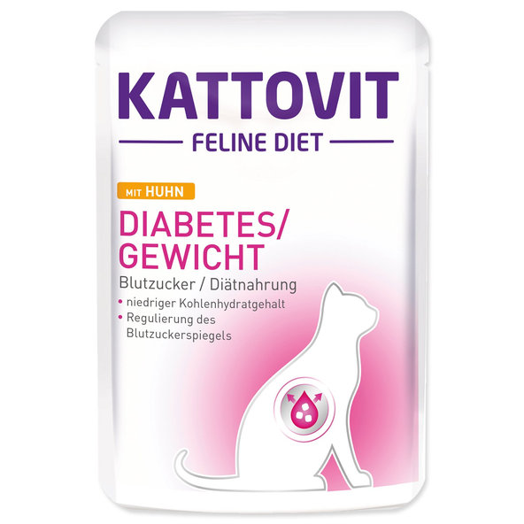 Kattovit Diabetes/Gewicht kapsička kuře 85 g