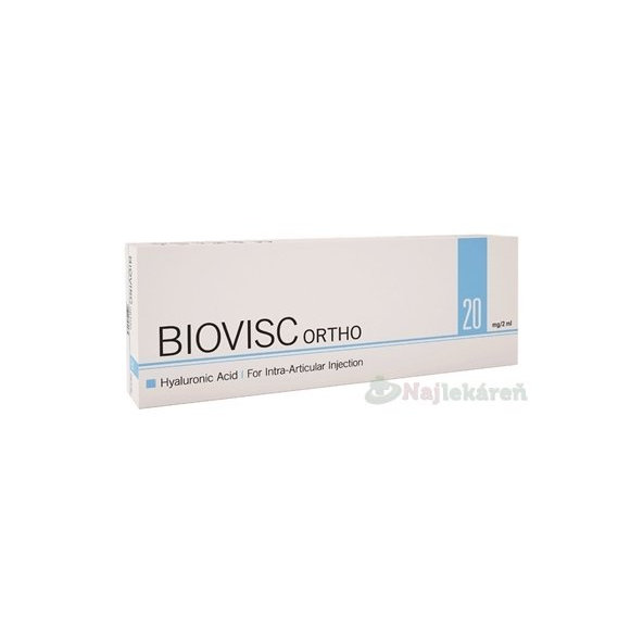 Biovisc Ortho 1 % injekční kyselina hyaluronová 2 ml