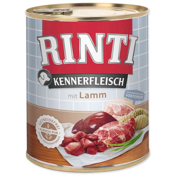 Rinti Kennerfleisch Adult konzerva jehněčí 800 g