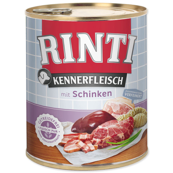 Rinti Kennerfleisch Adult konzerva šunka 800 g