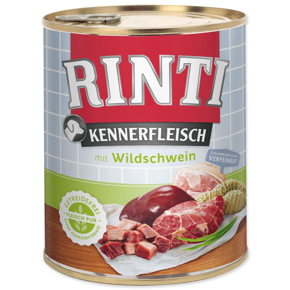 Rinti Kennerfleisch Adult konzerva divočák 12 x 800 g