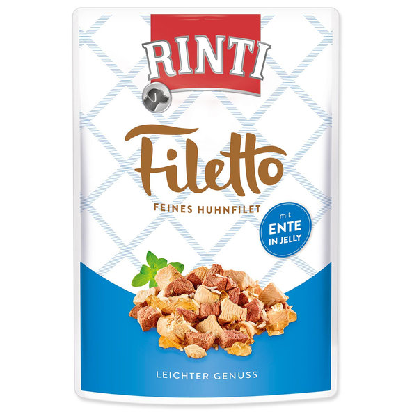 Rinti Filetto Adult kapsička kuřecí a kachní v želé 100 g