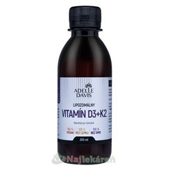 ADELLE DAVIS lipozomální vitamin D3 + K2 200 ml