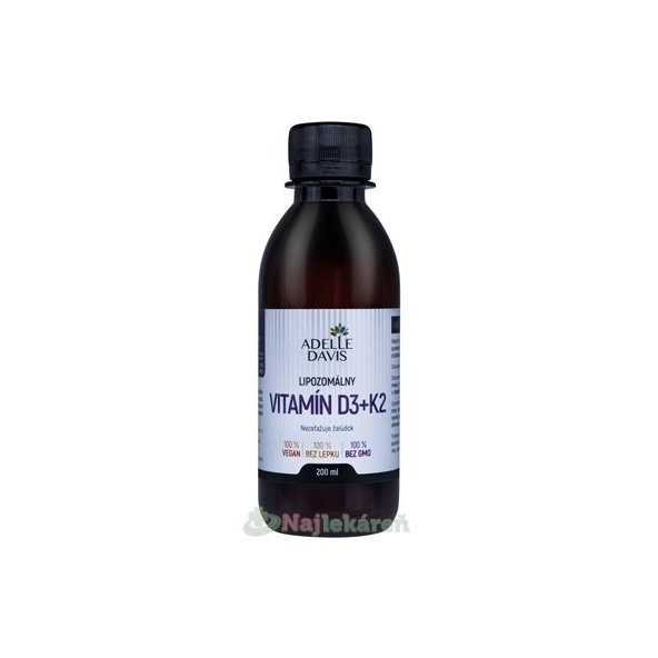 ADELLE DAVIS lipozomální vitamin D3 + K2 200 ml