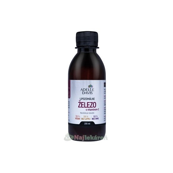 ADELLE DAVIS lipozomální železo + vitamin C 200 ml