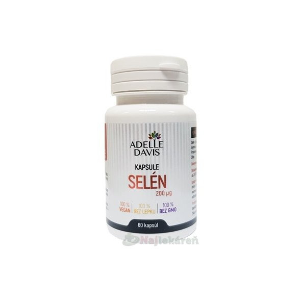 ADELLE DAVIS selen 200 mcg 60 kapslí