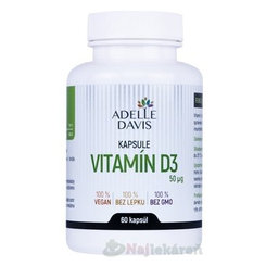 ADELLE DAVIS vitamin D3 50 mcg 60 kapslí